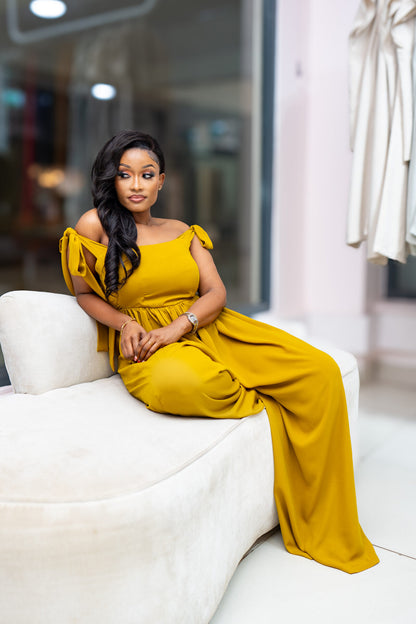 Jasmine Wide-leg Jumpsuit - Lime