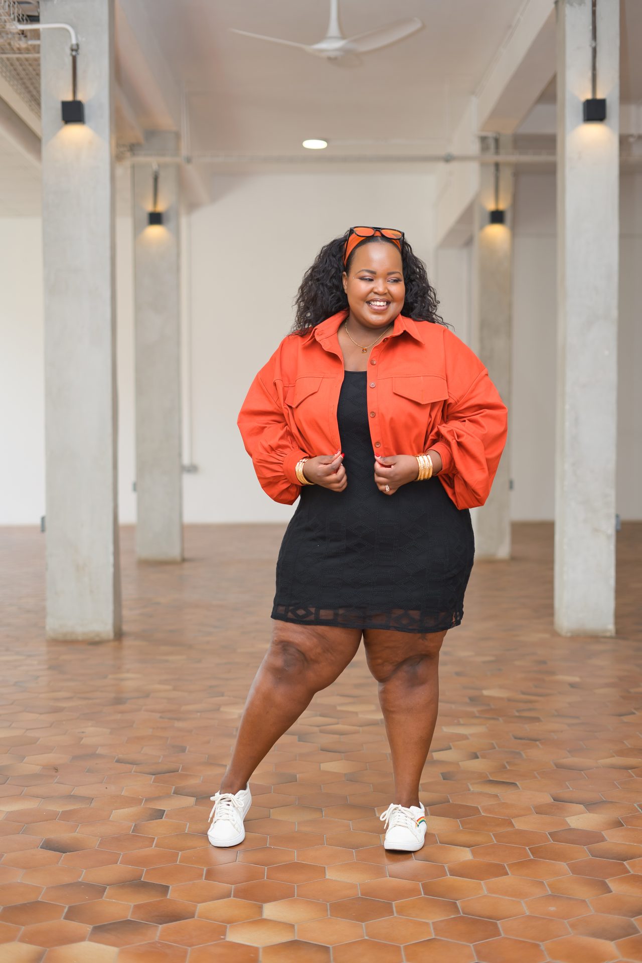 Cropped Shacket - Burnt Orange