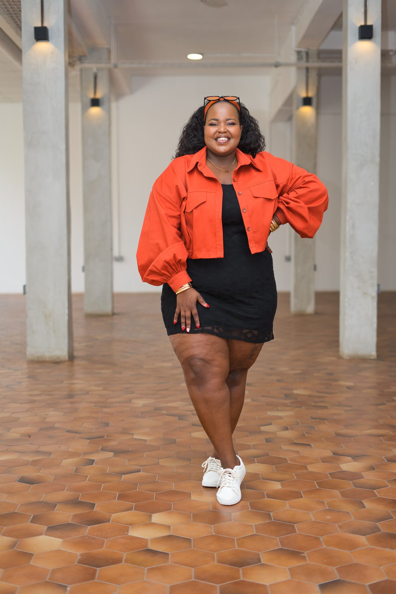 Cropped Shacket - Burnt Orange
