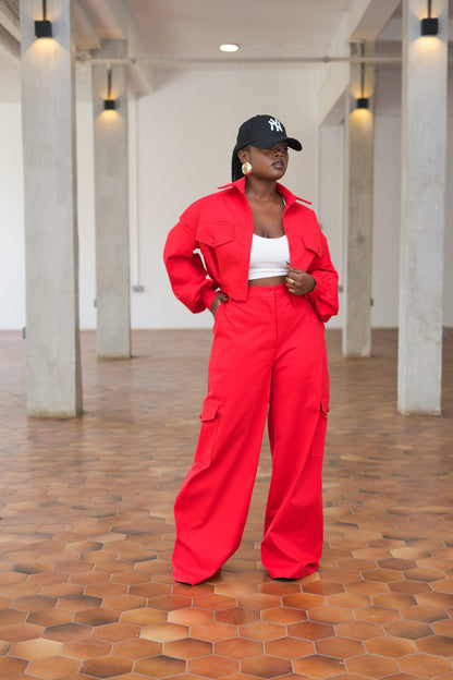 Cargo Pants - Red