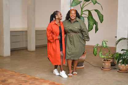 Midi Shacket - Army green