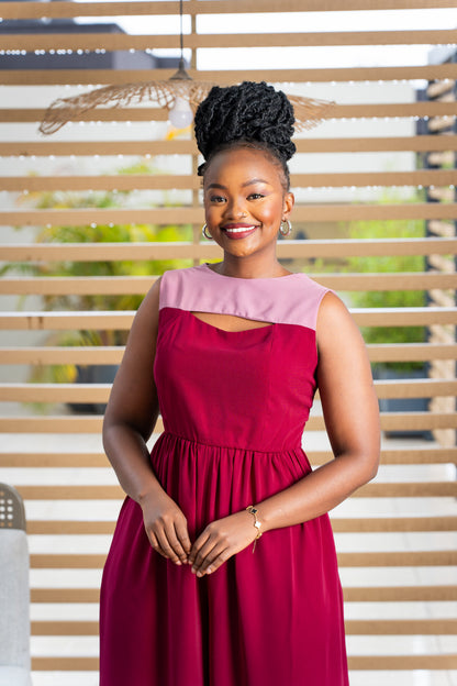 Zola Cut-out Jumpsuit - Grape