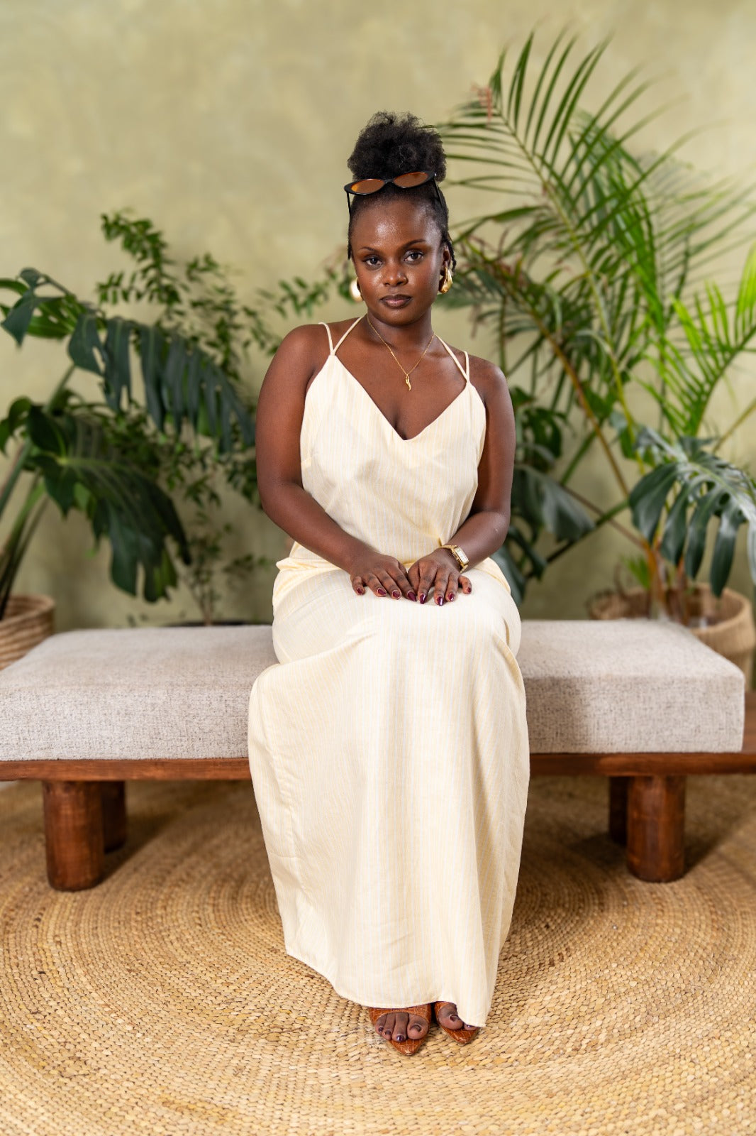 Zanzi Strappy Maxi Dress - Butter Yellow