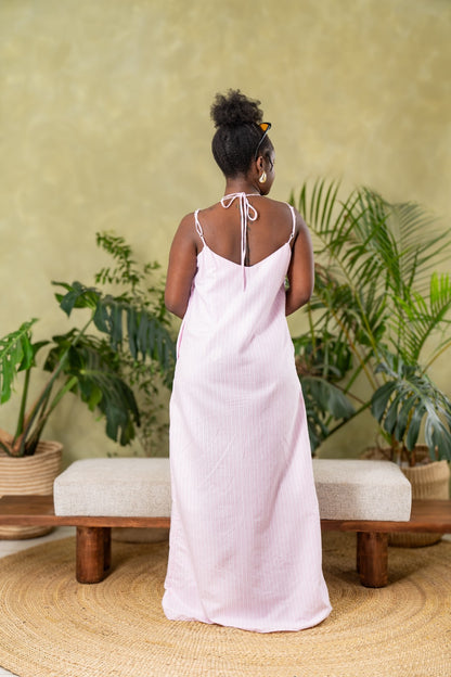 Zanzi Strappy Maxi Dress - Pink